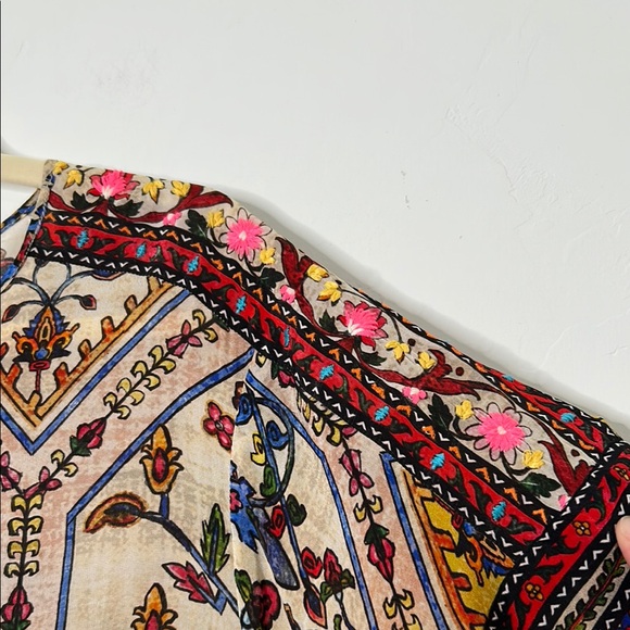 Anthropologie Vineet Bahl Floral Patterned Embroidered Women's Top Size Small - Picture 15 of 16